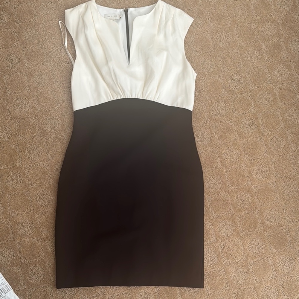 Ted Baker Elegant Black and White Dress